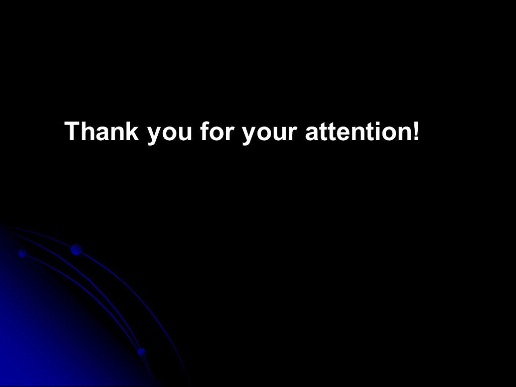 Thank you for your attention!